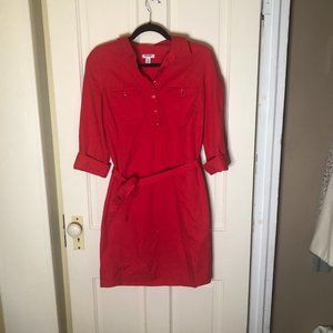 Old Navy Red Utility Dress